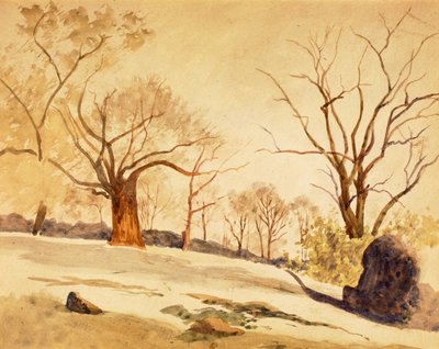秋の風景、1886年から1887年頃。 作： Louis Michel Eilshemius