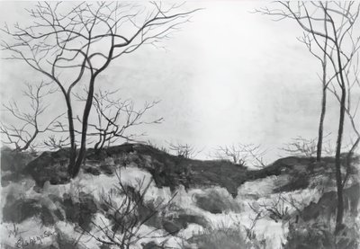 青い風景、c。 1896-1899。 作： Louis Michel Eilshemius