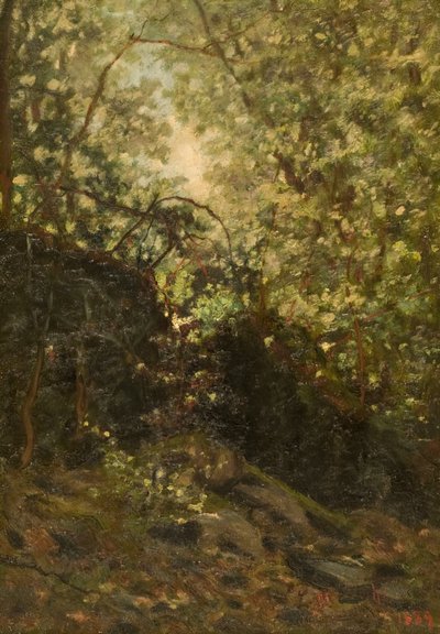 森の夜」1889年 作： Louis Michel Eilshemius