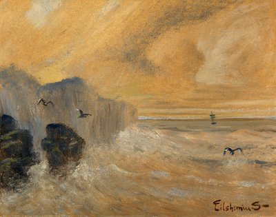 ロッキー海岸、19 世紀後半から 20 世紀初頭。 作： Louis Michel Eilshemius