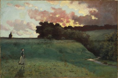 嵐の風景、1890 作： Louis Michel Eilshemius