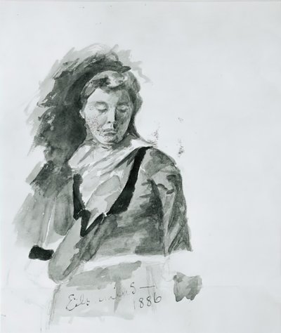 女性の姿、1886年。 作： Louis Michel Eilshemius