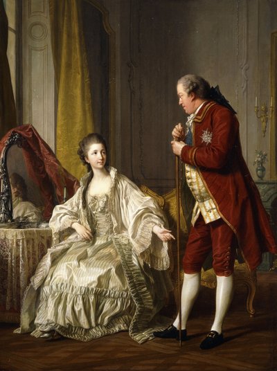 侯爵と侯爵夫人の二重肖像、1769 作： Louis Michel van Loo