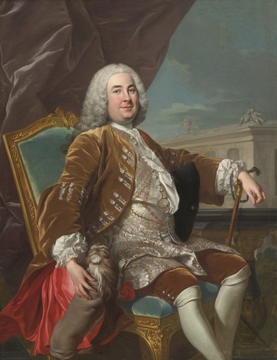 フランス語: 愚かな紳士の肖像 作： ルイ・ミシェル・ヴァン・ルー
