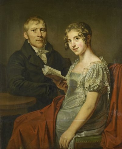 ヘンドリック・アーレント・ファン・デン・ブリンク (1783-1852) と妻のルクレティア・ヨハンナ・ファン・デ・ポル (1790-1850) 作： Louis Moritz