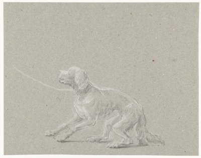ひもにつないだ犬 作： Louis Moritz