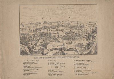 ゲティスバーグの戦場、1867年 作： Louis N. Rosenthal