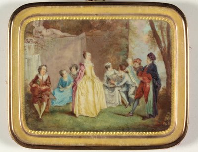 フェット・シャンペトル（エナメル 作： Louis Nicolas van (manner of) Blarenberghe