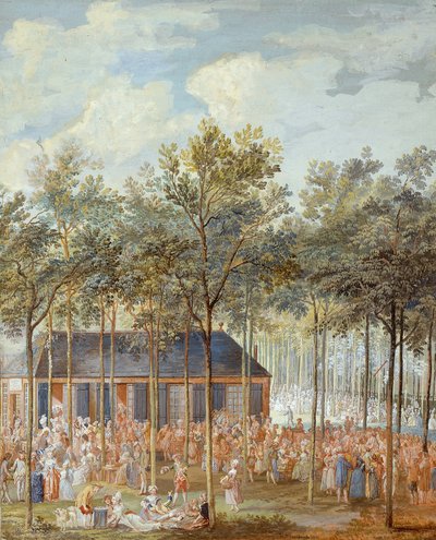 シャンゼリゼ通り 作： Louis Nicolas van Blarenberghe