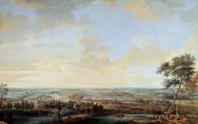 オーストリア継承戦争（1741～1748年）。"Battle of Melle "でChayla子爵が勝利、7月9日 作： Louis Nicolas van Blarenberghe