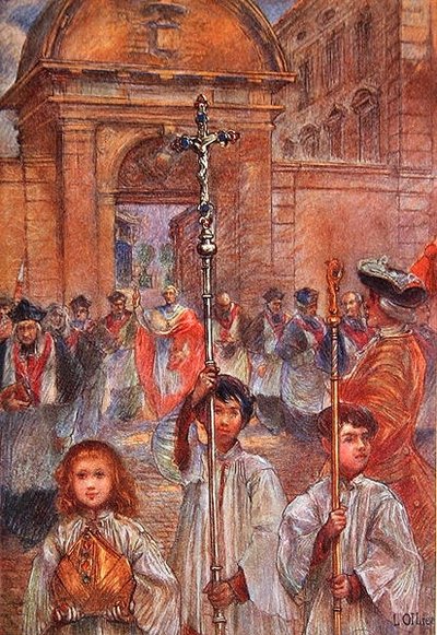 聖人レオンスを讃えるフレジュスの荘厳な行列 作： Louis Ollier
