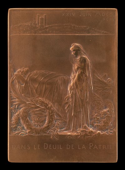 共和国大統領を追悼するフランス［裏面］1894年 作： Louis Oscar Roty