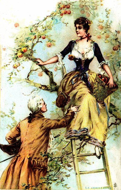 ピッキングカカオ・ブルッカーの宣伝 1874年（印刷物） 作： Louis Paul Pierre Dumont