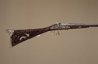 二重銃身パーカッション ショットガン、フランス、パリ、1854 年 作： Louis Perrin