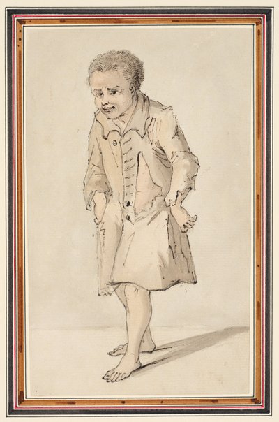 リトル・ケージー 1747年頃 （紙に鉛筆、ペン・インク、水彩画） 作： Louis Philippe Boitard