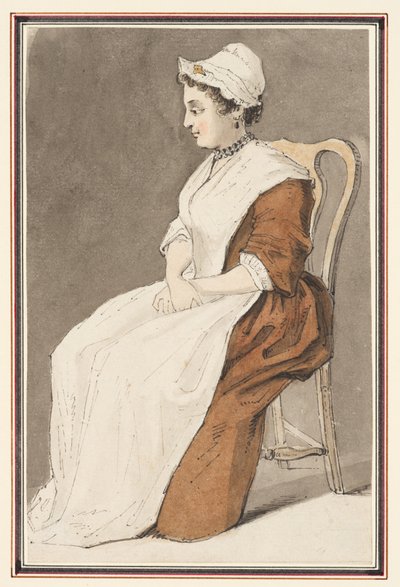 座る女性 作： Louis Philippe Boitard