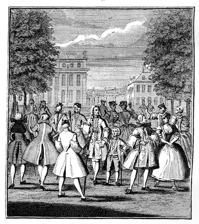 セントジェームズパークのボーモンド、1750年。 作： Louis Philippe Boitard
