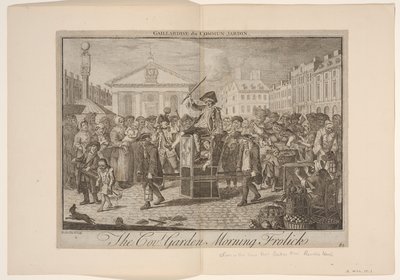 コヴェント・ガーデンの朝騒ぎ 作： Louis Philippe Boitard