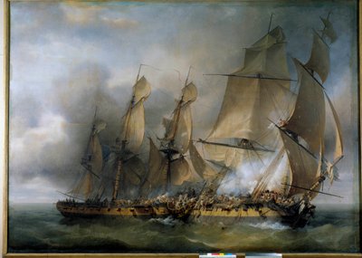 1798年12月14日、フランスのフリゲート艦La Bayonnaiseとイギリスのフリゲート艦L