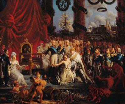 ルイ18世（1755-1824）1814年以降、フランスの足元への支援 作： Louis Philippe Crepin