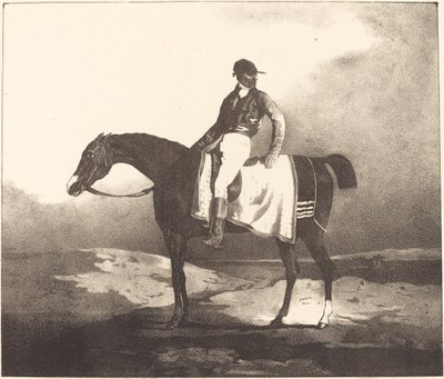 イギリスの馬と騎手 作： Louis Pierre Marie Courtin after Théodore Gericault