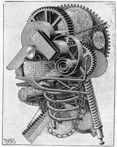 発明家の頭、1893 作： Louis Poyet