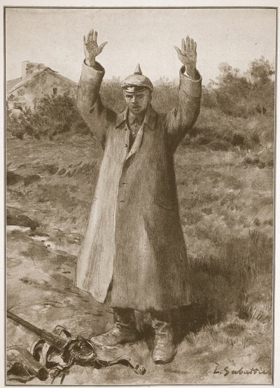 カメラッド..許して！ドイツ降伏のハンズアップ方式 作： Louis Remy Sabattier