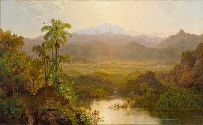 エクアドルの風景、1859 作： Louis Rémy Mignot
