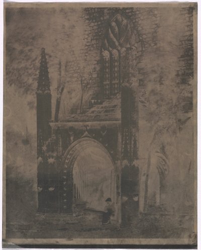 ブルターニュのサンブリューにあるノートルダムの噴水c。 1853年。 作： Louis Rémy Robert