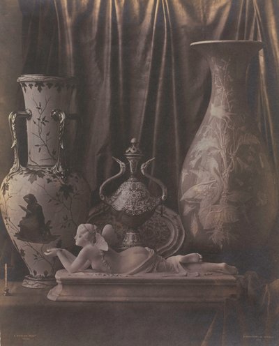 磁器のある静物 作： Louis Rémy Robert