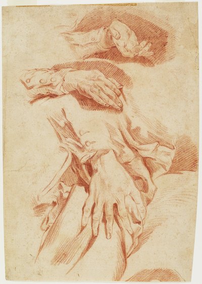手の研究、1770年代〜1780年代 作： Louis Rolland Trinquesse