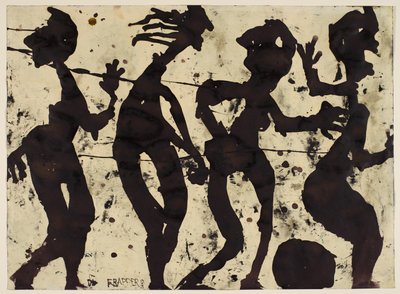 Brousse and Frapper、verso、c.1937-1942（紙に油性ガッシュとインク） 作： Louis Soutter
