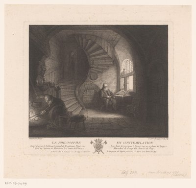 物思いにふける哲学者 La philosophe en contemplation (オブジェクトのタイトル) 作： Louis Surugue