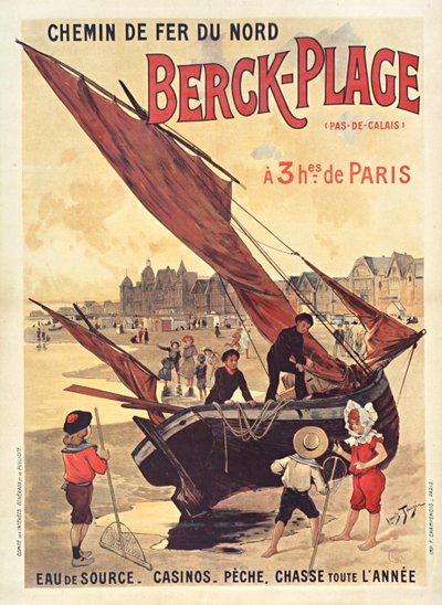 北陸鉄道。 ベルク・プラージュ、c。 1910年。 作： Louis Tauzin