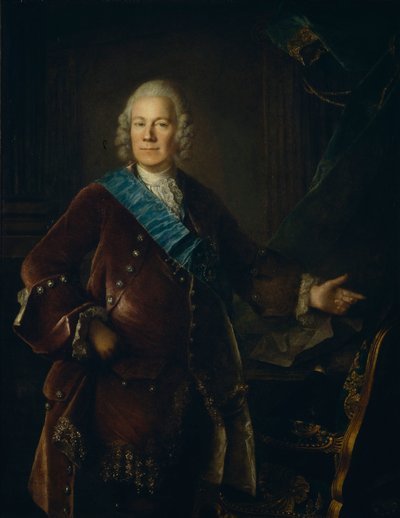 アレクセイ・ペトロヴィッチ・ベズヘフ=リュウミン伯爵の肖像1693-1766、1757 作： Louis Tocqué