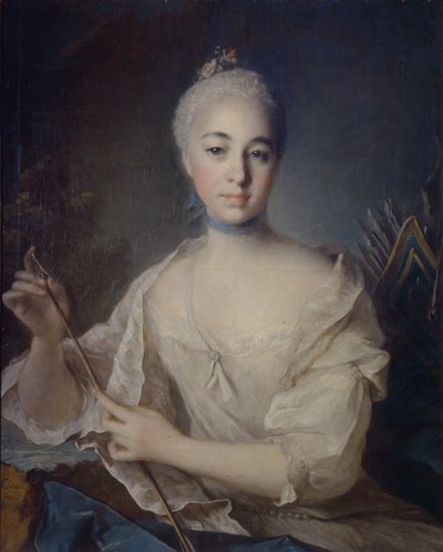 アンナヴォロンツォヴァ伯爵夫人の肖像1743-1769、1758年頃 作： Louis Tocqué