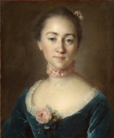 エカテリーナ・ゴロフキナ伯爵夫人の肖像、1757 作： Louis Tocqué