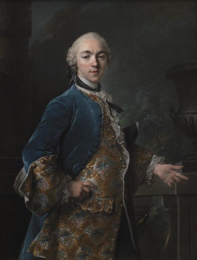 Frederik Christian Krag (1726-1763) の肖像 作： Louis Tocqué