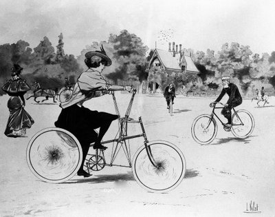 Vélocipédistes - Louis Vallet著、Bibl.des Arts deco。 作： Louis Vallet