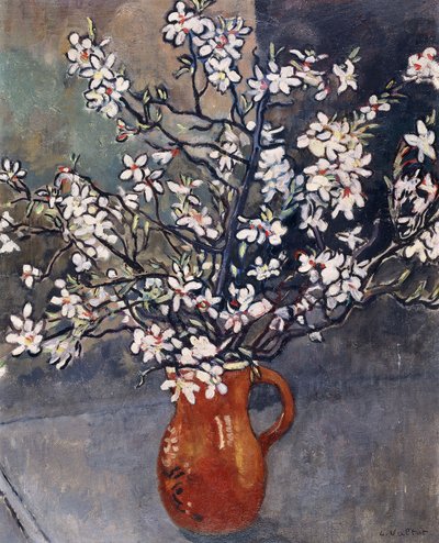 アーモンドの花、1925年頃（キャンバスに油彩） 作： Louis Valtat