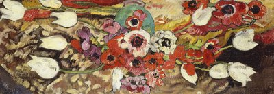 アネモネと白いチューリップ。 アネモネと白いチューリップ 作： Louis Valtat