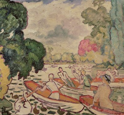 ブローニュの森のボート 作： Louis Valtat