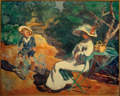 三輪車に乗った子供 作： Louis Valtat
