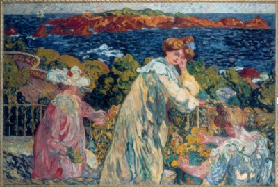 ルイ・ヴァルタット《バルコニーの女たち》／油彩・カンヴァス 1905年 作： Louis Valtat