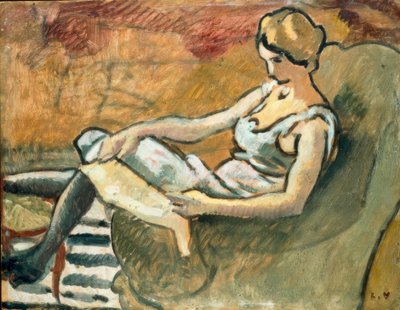ルイ・ヴァルタット《物思いにふける》/油彩・カンヴァス 1916年 作： Louis Valtat