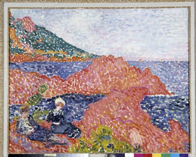 キャップ・ルー先端、アゲイのレッド・ロック 作： Louis Valtat