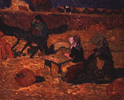 The Fish Scalers (キャンバスに油彩) 作： Louis Valtat