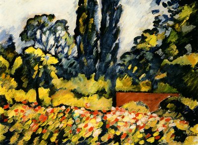 ショワゼルの花園、1931年頃（キャンバスに油彩） 作： Louis Valtat