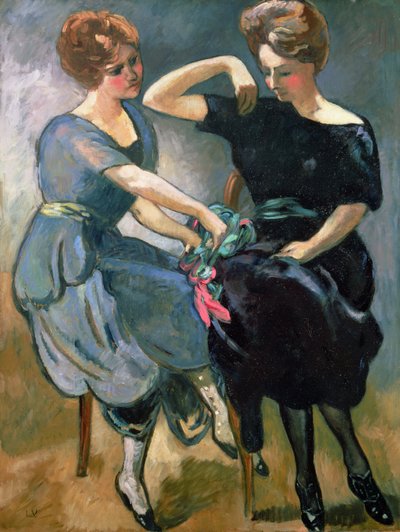 二人の姉妹、1912年頃（キャンバスに油彩） 作： Louis Valtat