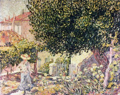 Nainen puutarhassa 作： Louis Valtat